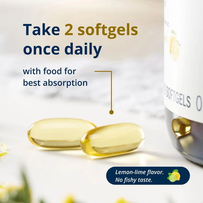 Metagenics OmegaGenics Fish Oil EPA-DHA 720 mg - High Potency Omega-3 Supplement* - Supports Heart, Joint, Brain & Immune Health* - Sustainably Sourced, Purity-Tested Fish Oil